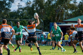 Reserve grade halfback Luke Matheson and Mitch Williams-Hedges.