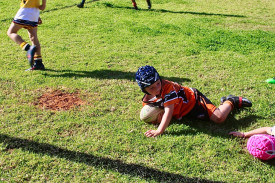 A try-scorer for Nyngan under eights against St John’s.