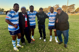 Jonah, Wesley and Kunak from PNG and their support crew.