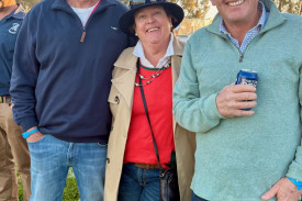 Skimmer George, Roz George and James Boag.