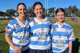 Felicity Yarnold, Prue Donnelly, and Chloe Fanning.