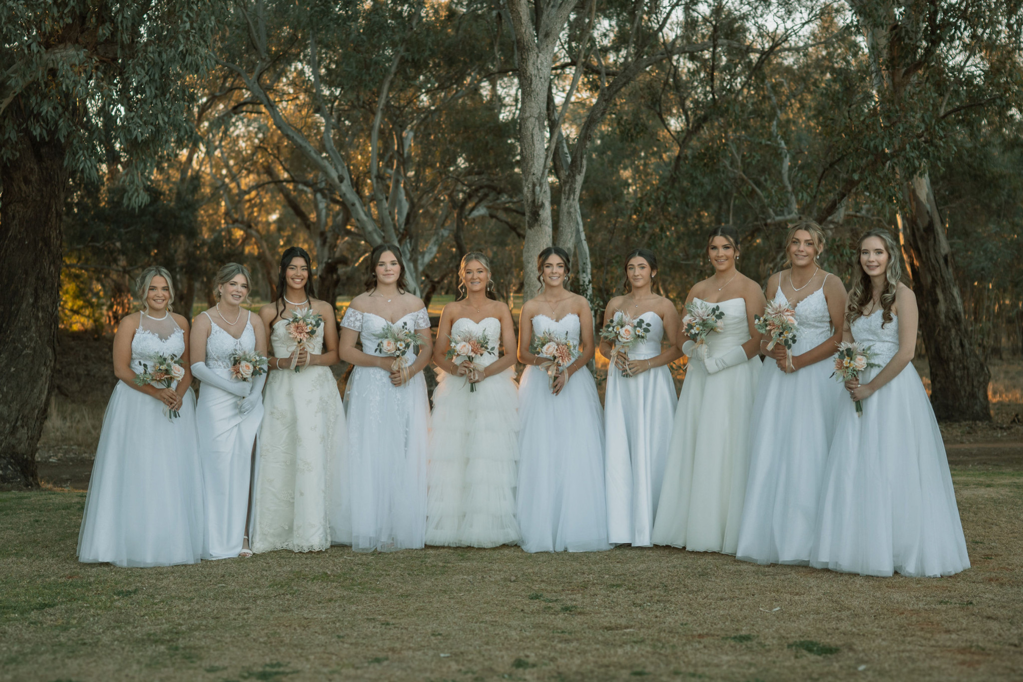 The young women who made their debut at the Nyngan Debutante Ball on Saturday night (July 19, 2025) Photos by Rowie Hawley Photography.