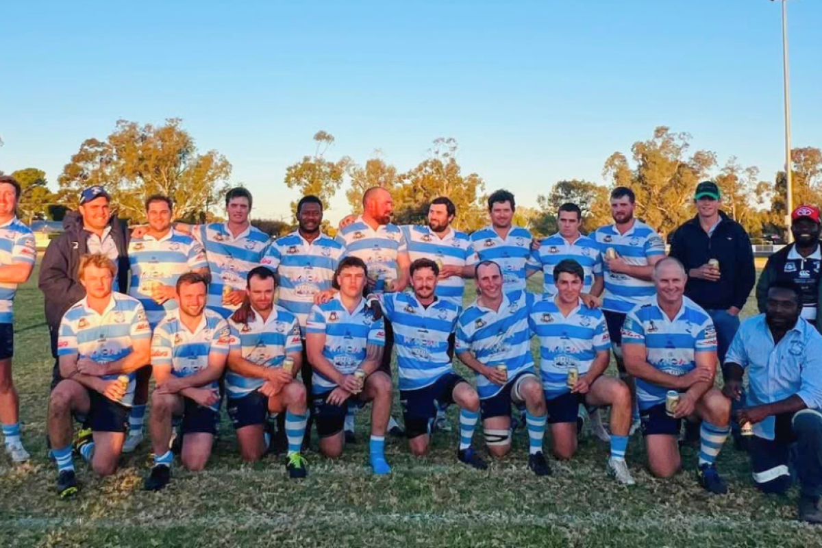 The Bogan Bulls men’s side after a strong 60-0 win against Coonamble.