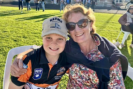 Leonie Kennedy and her grandson Max.