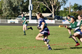 Molly Smith with the ball