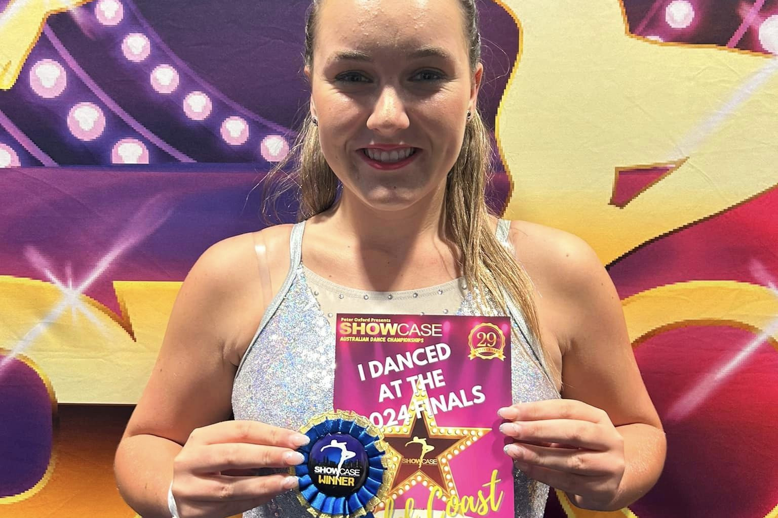 Gracie Griffiths received a gold and silver award at the Showcase National Dance Championships on the Gold Coast last week. Photos supplied.