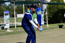 Team two bowler Jacob Homer.