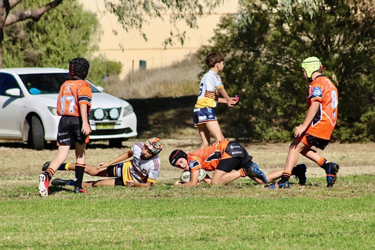 Nyngan’s under 13s score against St John’s. Photos by The Nyngan Weekly: Abigail McLaughlin.