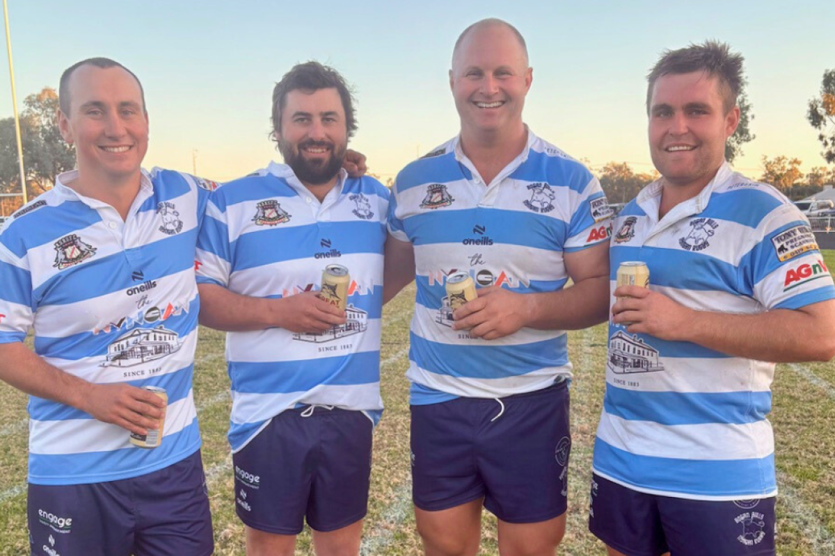 Henry Weston, Mitch Butler, Manny Doughty and Tom Cleaver. Photos by The Nyngan Weekly: Abigail McLaughlin.