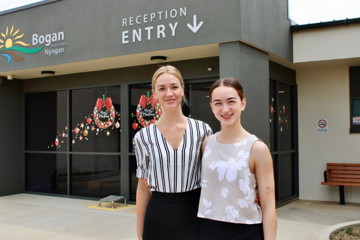 Cindi Stewart and Berni Phillips on their placement in 2023. Photo by The Nyngan Weekly: Abigail McLaughlin.