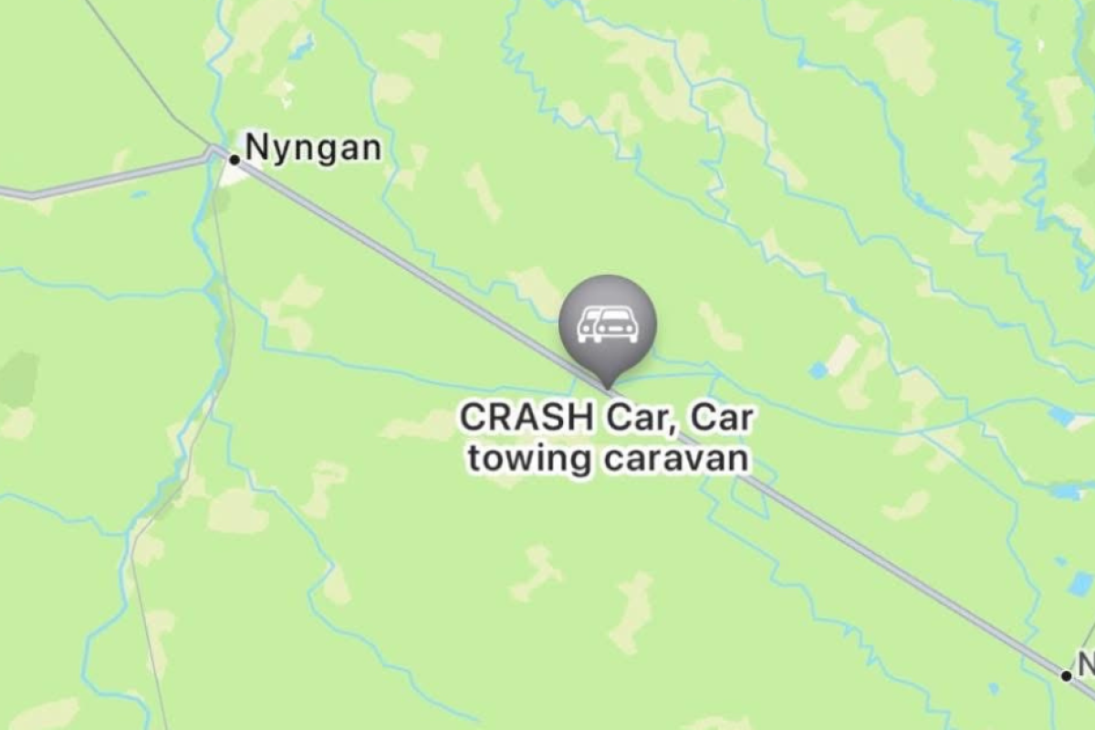 The crash location. Photo: NSW Incident Alerts.