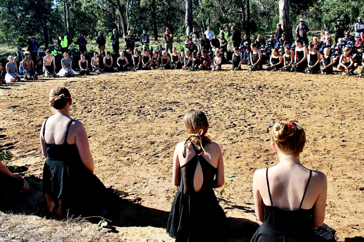 Nyngan Aboriginal dance group during their performance at this year’s NAIDOC Week ceremony. Photos supplied.