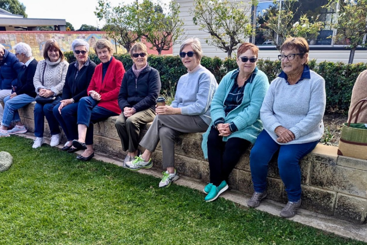 Some of the guests at the Nyngan Garden Club Biggest Morning Tea in Davidson Park on Monday. Photos by The Nyngan Weekly: Abigail McLaughlin.