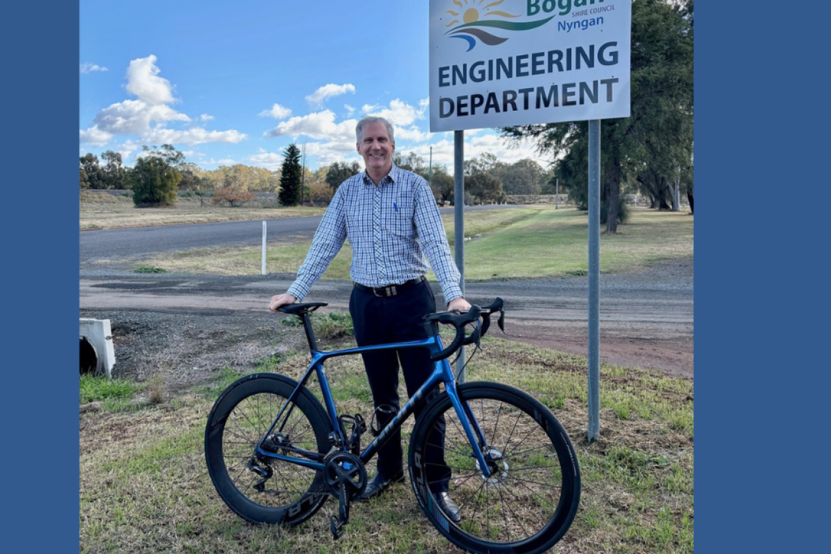 Grayden Curry will ride in the 2025 Tour De OROC. Photo by The Nyngan Weekly: Abigail McLaughlin.
