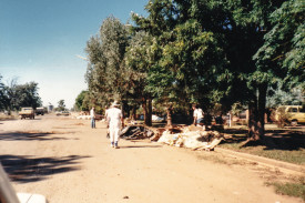 Reflections of the recovery operations of the devastating Nyngan floods of yesteryear. Photos: Peter Woodward.
