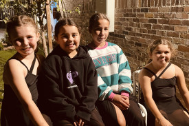 Wayilwan Choir members Roxy Cobcroft, Kallee-Ray Forbes, Hayley O’Hara and Kiara-Ann Forbes at the Nyngan event last week.