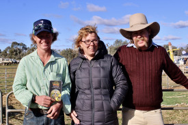 Ryan Newton from Narromine won the junior farm innovation prize, sponsored by Erin and James Newton.