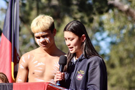 Speakers from Nyngan High School.