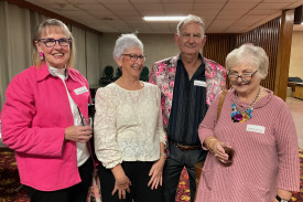 Tammy Hamblin, Michelle Simpson (former student), Richard Barron and Debbie Pearce.